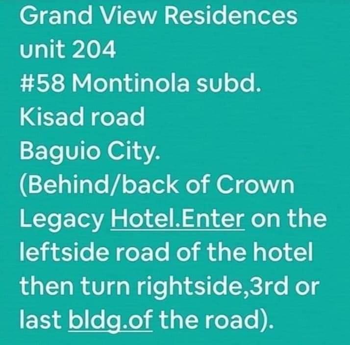 Grandview Residences By Vilma-Unit 204 Near Burnham Park バギオ エクステリア 写真